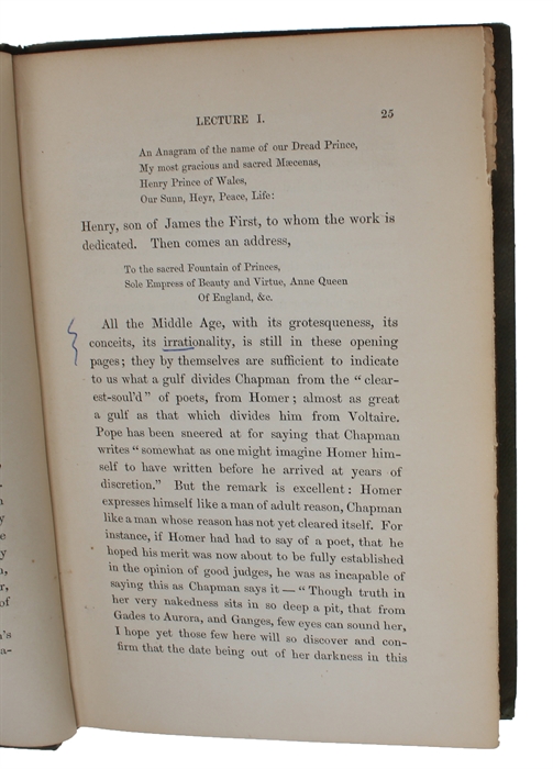 On Translating Homer. Three Lectures given at Oxford. 
