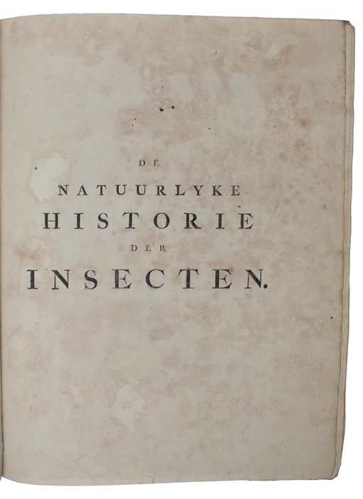 De Natuurlyke Historie der Insecten. 5 vols.