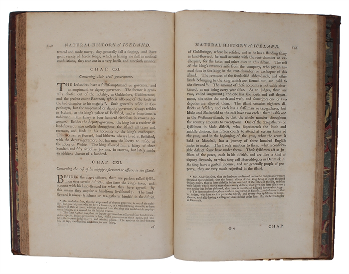 The Natural History of Iceland: containing A particular and accurate Account of the different Soils, burning Mountains, Minerals, Vegetables, Metals, Stones, Beasts, Birds, and Fishes; together with the Disposition, Customs, and Manner of Living of th...