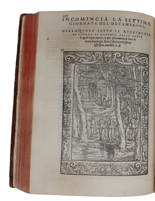 Il Decamerone. alla sua intera perfettione ridotto, et con dichiarationi et auuertimenti illustrato, per Girolamo Ruscelli.