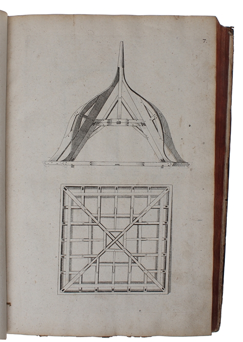 Architectura civilis, oder Beschreibung und Vorreissung vieler vornehmer Dachwerk [...]. 2 parts. (+) Theatrum Machinarum Novum.