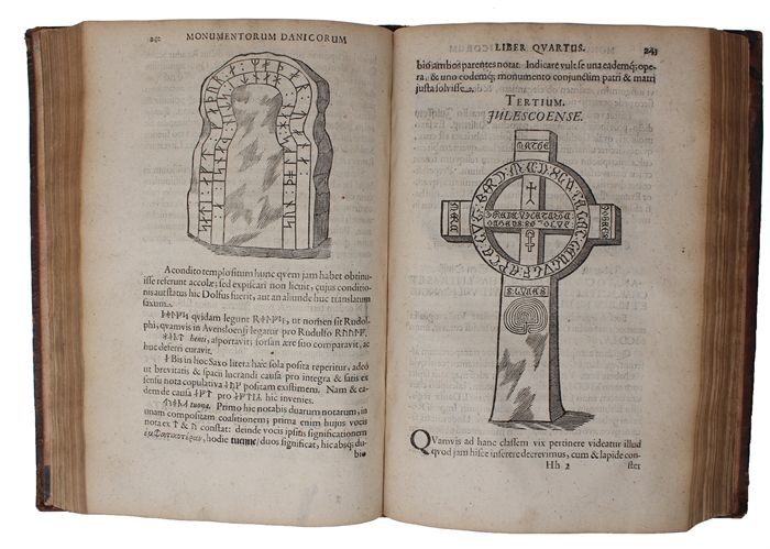 Danicorum Monumentorum Libri Sex: E spissis antiquitatum tenebris et in Dania ac Norvegia extantibus ruderibus eruti + Regum Daniae Series duplex et Limitum inter Daniam & Sveciam Descriptio. Ex vetustissimo Legum Scanicarum Literis Runicis in membran...