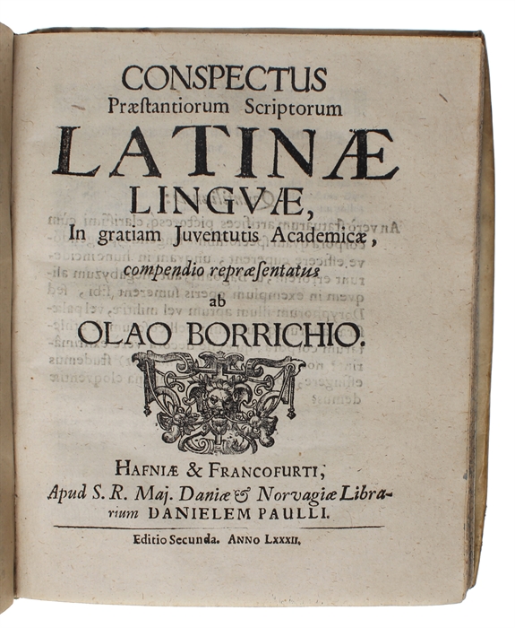 Cogitationes De variis latinae linguae aetatibus, & Scripto illustris Viri (+) Conspectus Præstantiorum Scriptorum Latinae Lingvae (+) Dissertatio Philologica (+) De Quantitate penultimae Denominativorum.