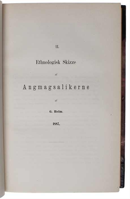 Beretning om Konebaads-Expedition til Grønlands Østkyst 1883–85 (+) Om de geografiske Forhold i dansk Østgrønland (1889) (+) Ethnologisk Skizze af Angmagsalikerne (In "Meddelelser om Grønland", vol. 9-10).