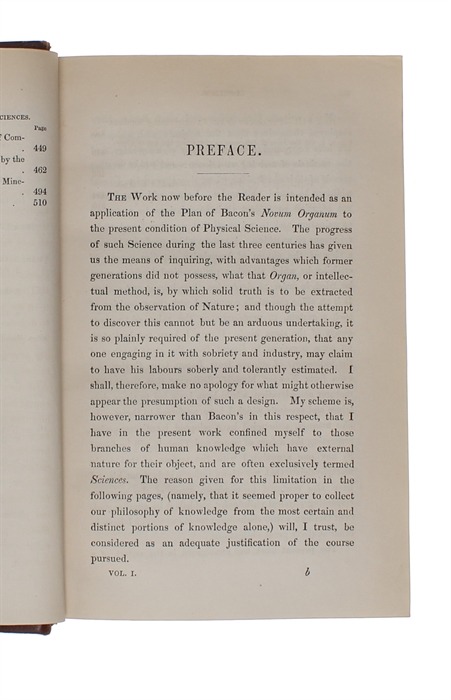 History of the Inductive Sciences. From the Earliest to the Present Times. In three volumes. + The Philosophy of the Inductive Sciences, Founded upon their History. In two volumes. Five volumes in all. 