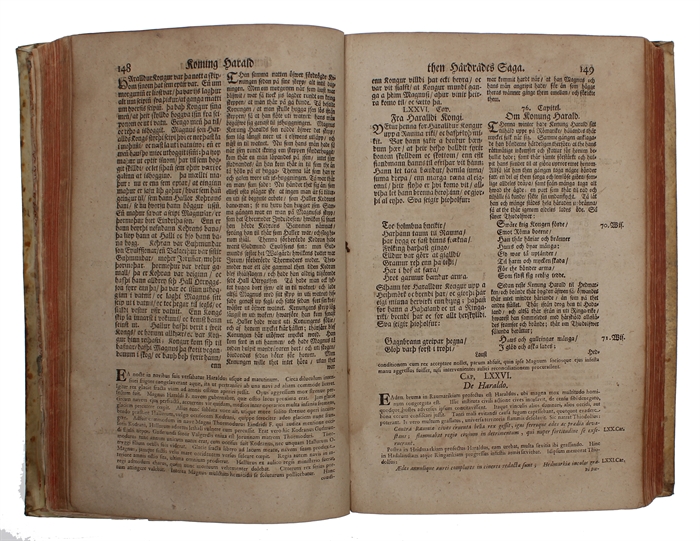 Heims Kringla/ Eller Snorre Sturlusons Nordländiske Konunga Sagor. Sive Historiae Regum Septentrionalium. Ante secula quinque, patrio sermone antiquo Conscriptae, Quas Ex Manuscriptis Codicibus edidit, Versione gemina, notisque brevioribus, Indici Poë...