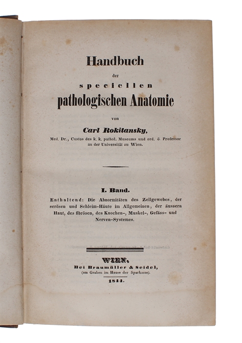 Handbuch der allgemeinen pathologischen Anatomie. 3 vols.