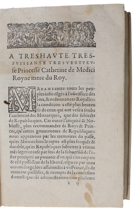 Histoire florentine de Nicolas Machiavel citoien et Secretaire de Florence. Nouvellement traduicte d'Italien en Francois, Par le Seigneur de Brinon Gentil-homme ordinaire de la chambre du Roy.