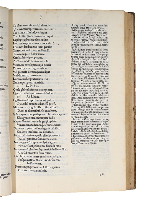 Epigrammata. Cum Domitii Calderini commentariis. 