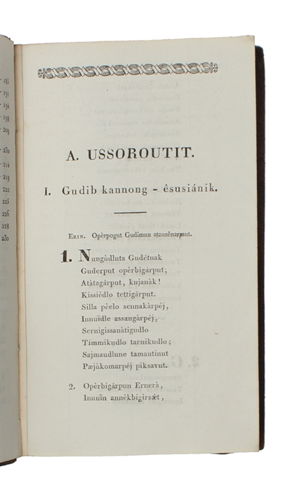 Sennerutilingmik. Tuksiautitait, nutaungitsudlo illainangoeet adlangortitæt operkatigeet Kaladlit nunænnetun (i.e. English: 210 Psalms about the Crucified).