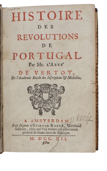 Histoire des Revolutions de Portugal.