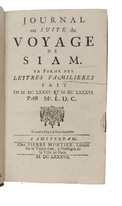 Journal ou Suite du Voyage de Siam.