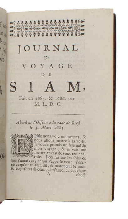 Journal ou Suite du Voyage de Siam.