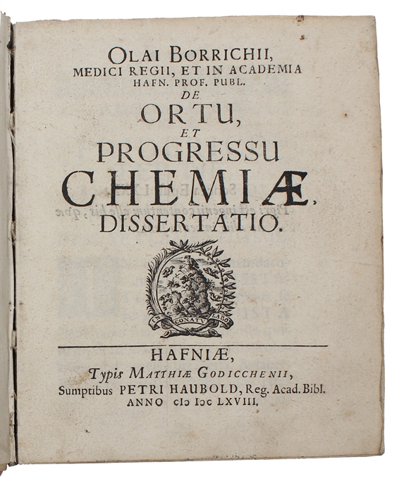 De hermetica medicina libri duo (Conring) (+) De Ortu, et Progressu Chemiæ Dissertatio (Borch).