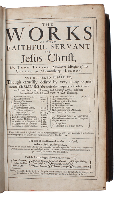 The works of the Right Reverend Father in God, Edward Reynolds, D.D., late Lord Bishop of Norwich (...) with a collection of thirty sermons preached on several occasions. (Including:) Explication of the Hundred and Tenth Psalm (1677, fifth edition)...