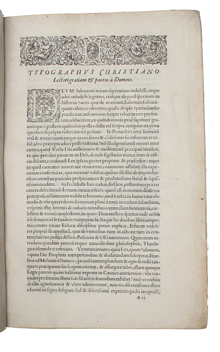 Regii quondam in Academia Parisiensi literarum Hebraicarum Professoris commentarij in Salomonis Prouerbia, Ecclesiasten & Canticum canticorum [Mercier] (+) Iesaias In Iesaiam Prophetam Commentarius pius & eruditus clarissimi viri D.D. Henrici Molleri ...