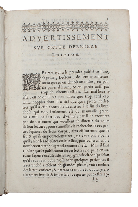 Lettres De L'Illustrissime Et Reverendissime Cardinal D'Ossat, Evesque De Bayeux.