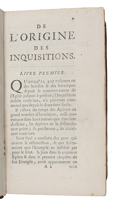 Histoire de l'Inquisition et son origine.