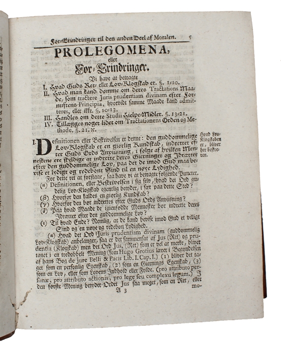 Collegium Theologico-Morale: eller Gudelig Lærdom om gode Gierninger og Sæder. 3 parts.