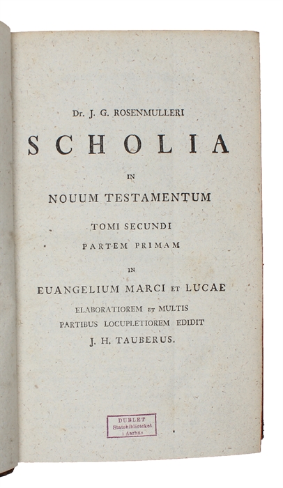 Scholia in Novum Testamentum. 5 vols. (Vol. 2 in 2 parts).