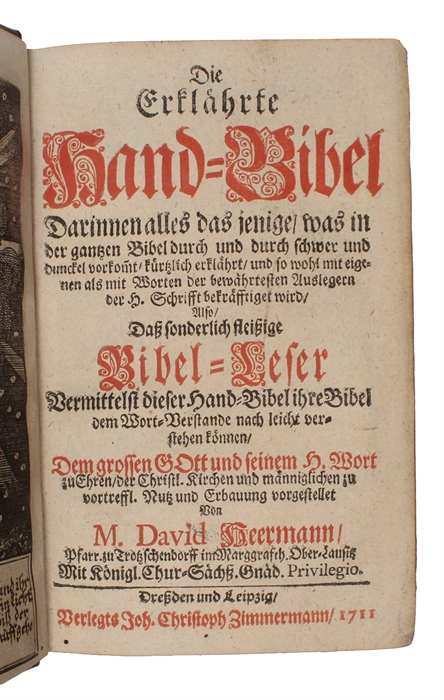 Die erklährte Hand-Bibel (...)