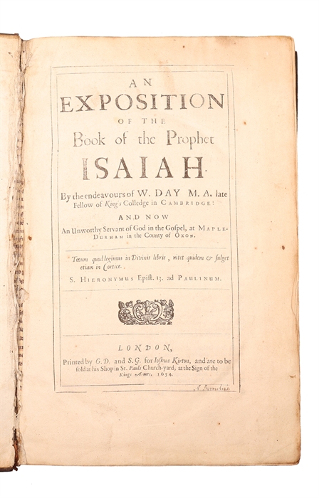 An Exposition of the Book of the Prophet Isaiah.