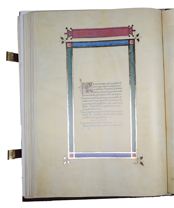 Die Cosmographia des Claudius Ptolemaeus 1472. (Facsimilie of Codex Urbinas Latinus, no 277, in Bibliotheca Apostolica Vaticana, Rome)