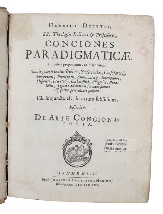 Conciones paradigmaticae, in quibus proponuntur ac disponuntur omnis generis textus biblici, doctrinales
