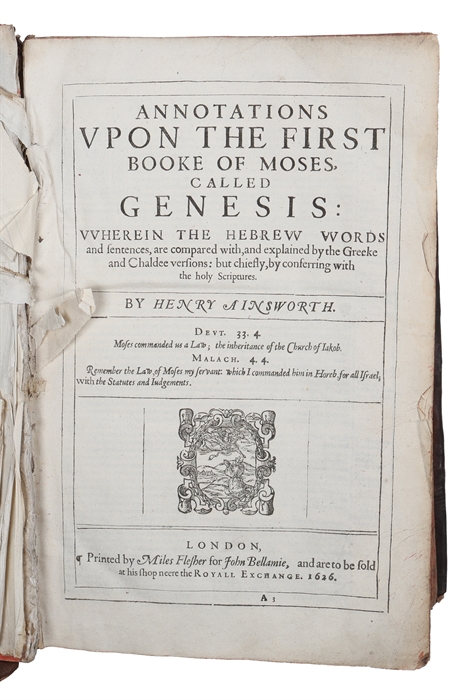 Annotations upon the Five Bookes of Moses, the Booke of the Psalms, and the Song of Songs, or, Canticles. 7 parts (with 7 separate title-pages).