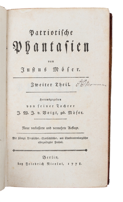 Patriotische Phantasien. 4 vols. 