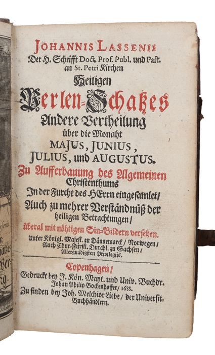 Heiligen Perlen-Schatzes Andere Vertheilung Über die Monaht Majus, Junius, Julius und Augustus.