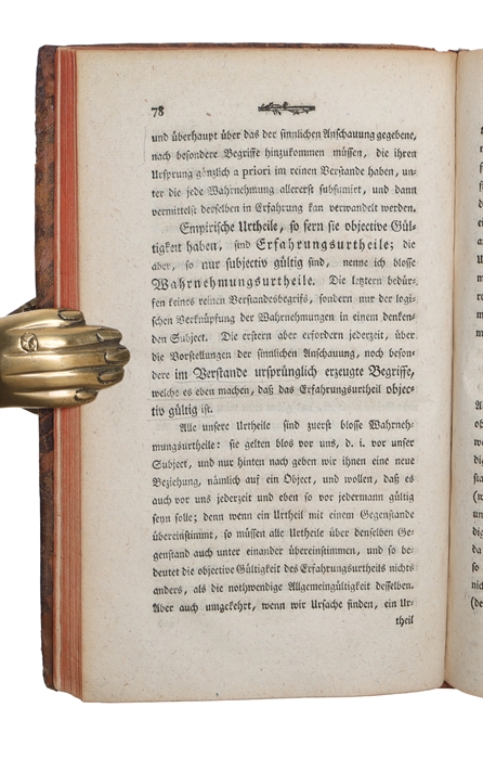 Prolegomena zu einer jeder künftigen Metaphysik die als Wissenschaft wird auftreten können.