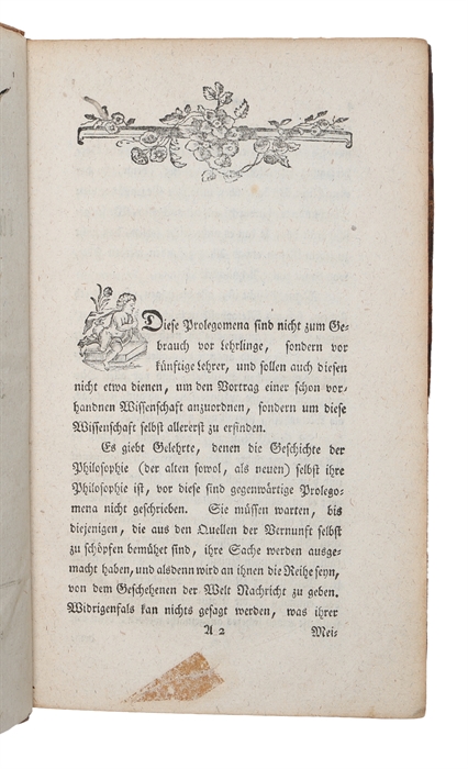 Prolegomena zu einer jeder künftigen Metaphysik die als Wissenschaft wird auftreten können.