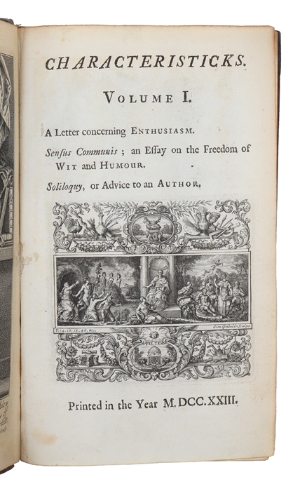 Characteristicks of Men, Manners, Opinions, Times. The Third Edition. 3 vols. 