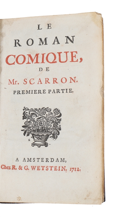 Le roman comique de Mr. Scarron. 3 parts (+) Les Nouvelles oeuvres Tragi-comiques.