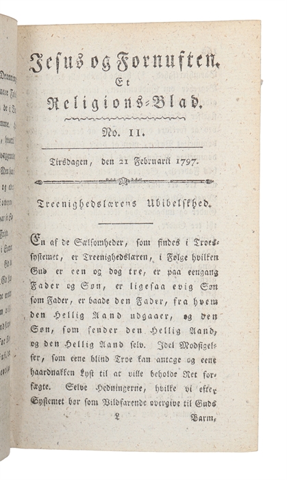 Jesus og Fornuften, et Religionsblad. 4 vols. 