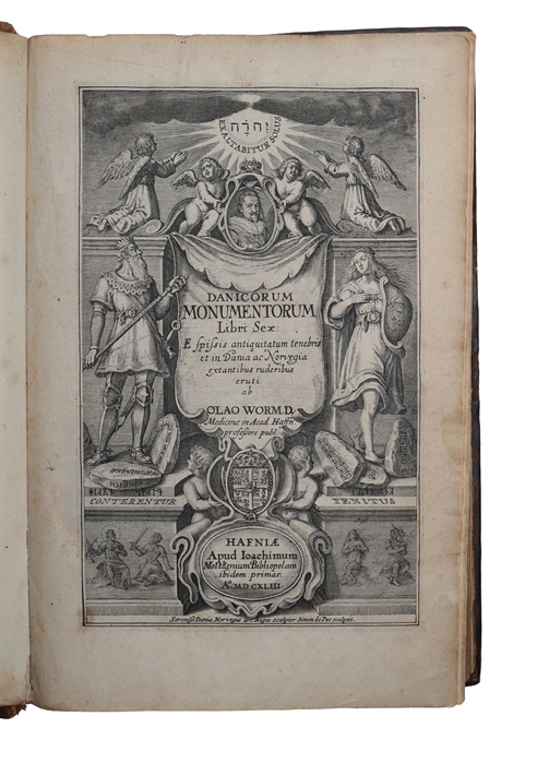 Danicorum Monumentorum Libri Sex: E spissis antiquitatum tenebris et in Dania ac Norvegia extantibus ruderibus eruti + Regum Daniae Series duplex et Limitum inter Daniam & Sveciam Descriptio. Ex vetustissimo Legum Scanicarum Literis Runicis in membran...