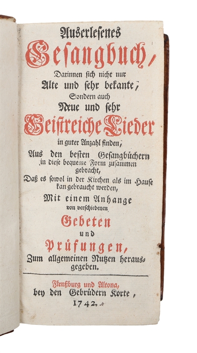 Auserlesenes Gesang-Buch, Darinnen sich nicht nur Alte und sehr bekannte