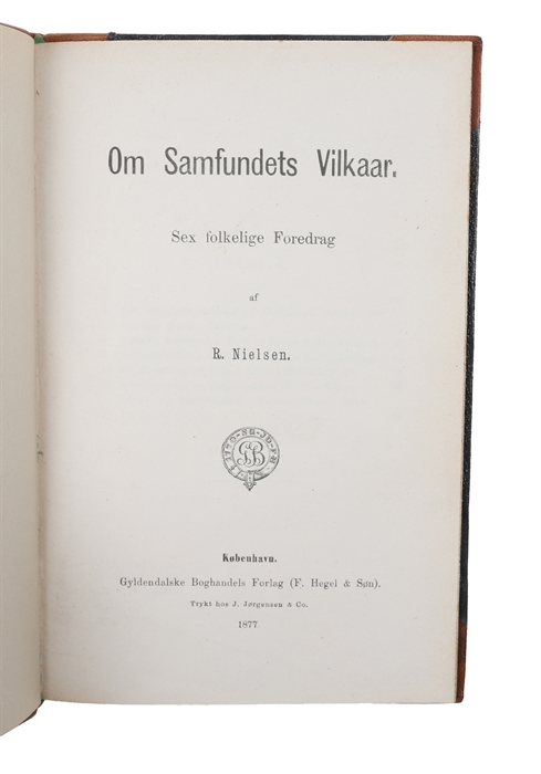 Om Samfundets Vilkaar. Sex folkelige Foredrag.