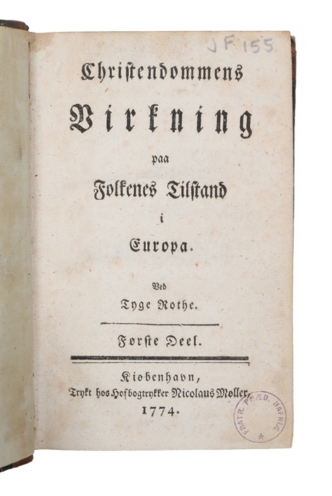 Christendommens Virkning paa Folkenes Tilstand i Europa. 1.-5. Deel (komplet i 8 afdelinger,