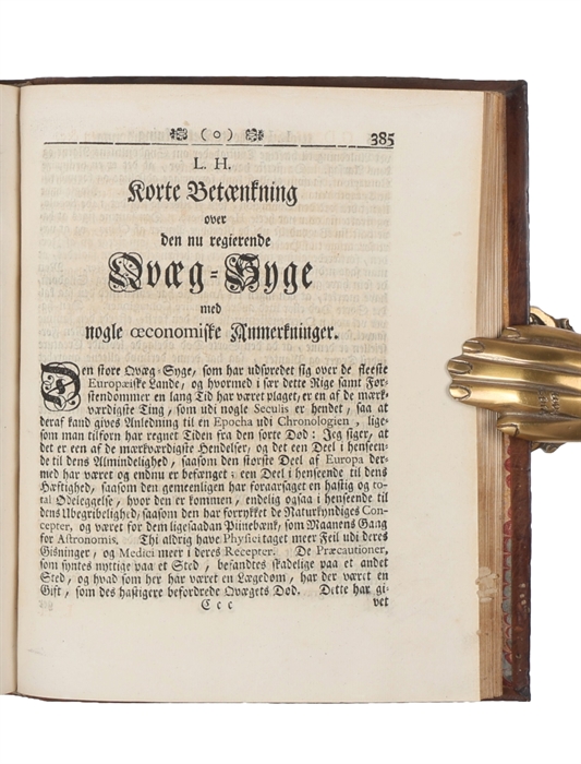 Skrifter, som udi det Kiøbenhavnske Selskab af Lærdoms og Videnskabers Elskere ere fremlagte og oplæste i Aarene 1743 og 1744, 1745, 1747, 1747 og 1748 (og 1745). Første til Fierde del.