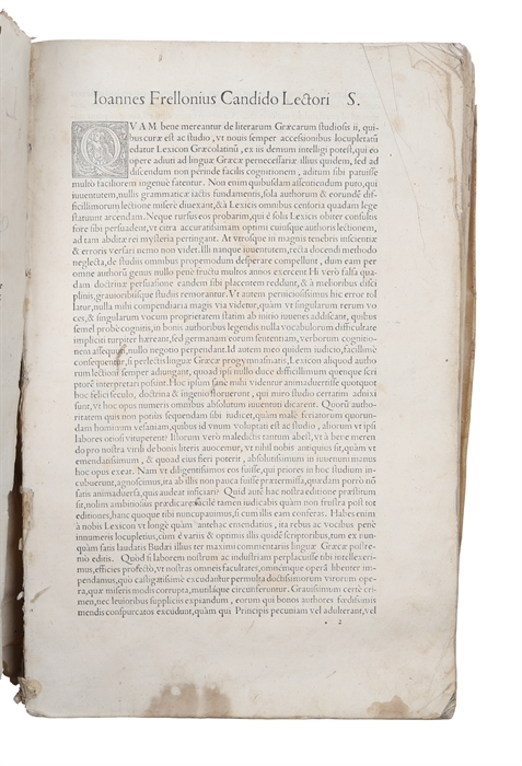 Lexicon Graeco-Latinum. Quam plurimis locis emendatum & numerosa verborum accessione.