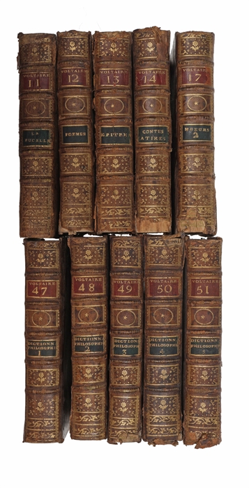 Oeuvres completes de Voltaire. 90 vols (out of 92, wanting vol. 57 and 87).