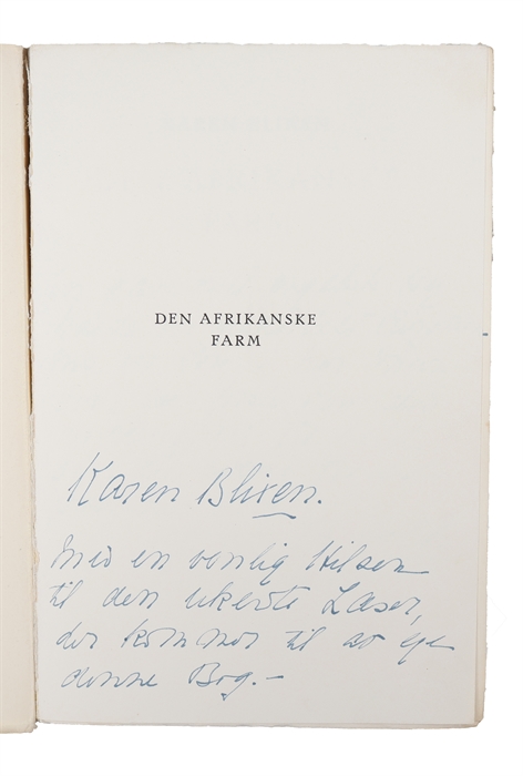 Den afrikanske Farm. (Out of Africa).