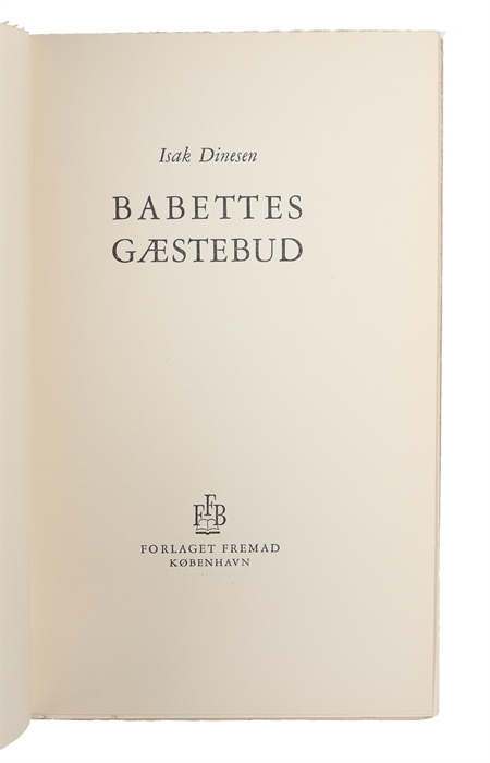 Babettes Gæstebud. 