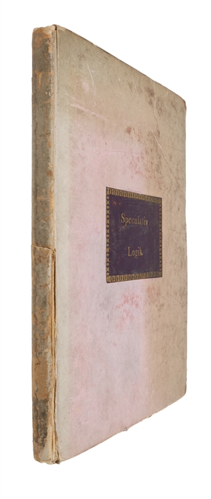 Ledetraad ved Forelæsningerne over Philosophiens Philosophie eller den speculative Logik ved den kongelige militaire Høiskole. 1831-1832.