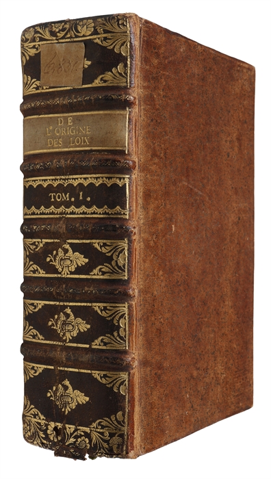 De l'origine des loix, des arts et des sciences et de leurs progrès chez les anciens peuples. Vol. 1 (out of 3).