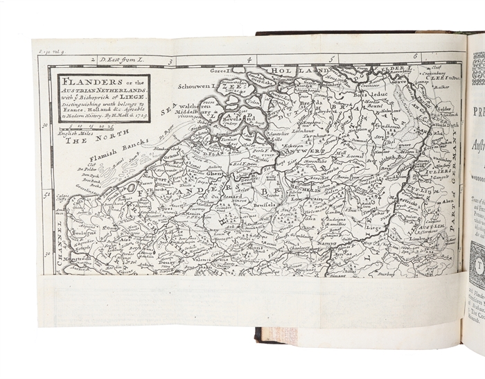 Modern history: or, the present state of all nations. Describing their respective situations, persons, habits, Buildings... Vol. IX (9). Concludes the History of the United Provinces: describes the Austrian and French Netherlands, Switzerland and part...