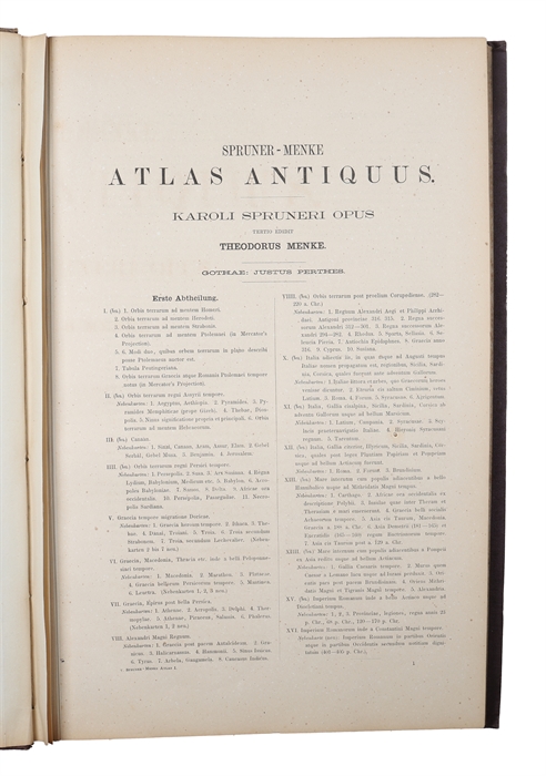 Atlas Antiquus. Tertio Edidit.