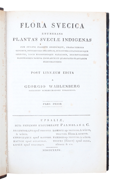 Flora Svecica enumerans plantas Sveciae indigenas. 2 parts. 